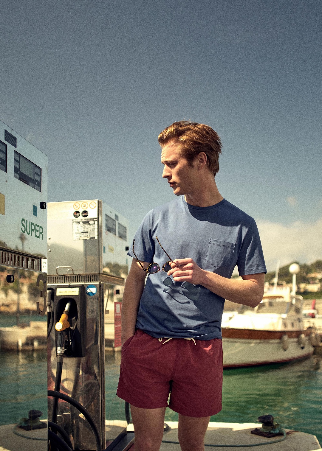 tshirt homme bleu